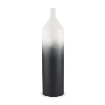 24" Black Tulip Metal Table Vase
