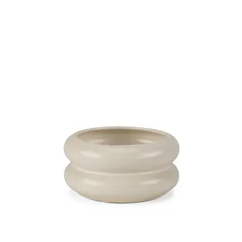4" Cream Cylinder Ceramic Table Vase