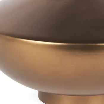 6" Gold Metal Table Vase
