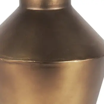 12" Gold Trumpet Metal Table Vase
