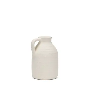9" White Bud Ceramic Table Vase