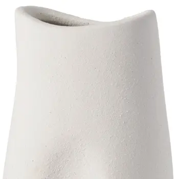 11" White Ceramic Table Vase