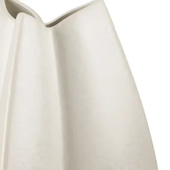 16" Cream Ceramic Table Vase