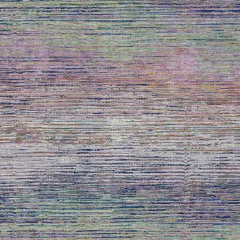 10' X 14' Blush Striped Washable Indoor Outdoor Area Rug
