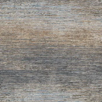 8' X 10' Pewter Striped Washable Indoor Outdoor Area Rug