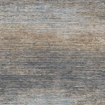 9' X 12' Pewter Striped Washable Indoor Outdoor Area Rug