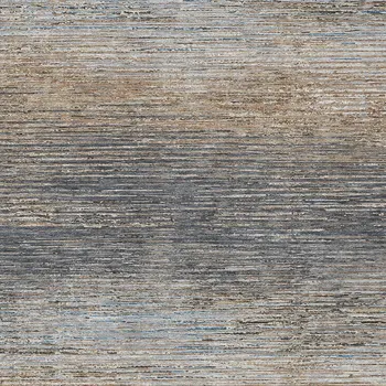 10' X 14' Pewter Striped Washable Indoor Outdoor Area Rug