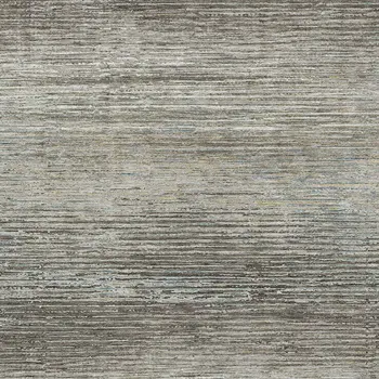 8' X 10' Taupe Striped Washable Indoor Outdoor Area Rug