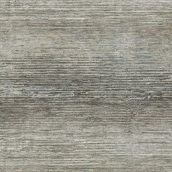 9' X 12' Taupe Striped Washable Indoor Outdoor Area Rug