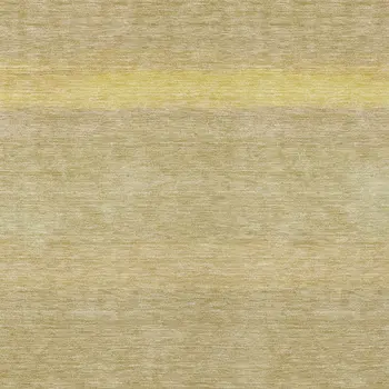 8' X 10' Tan Striped Washable Indoor Outdoor Area Rug
