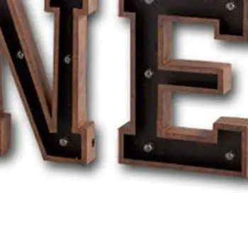 110" X 20" Black And Brown New York Metal Wall Decor