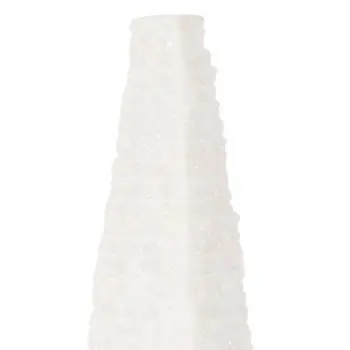 13" White Marble Spike Tabletop Sculpture