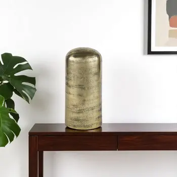 10" Brass Aluminum Tabletop Sculpture