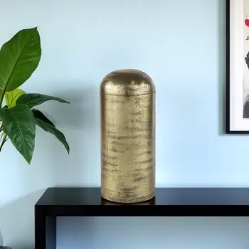 15" Brass Aluminum Tabletop Sculpture