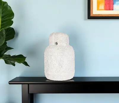 10" White Marble Tabletop Sculpture