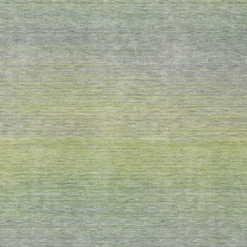 8' X 10' Artichoke Green Striped Washable Indoor Outdoor Area Rug