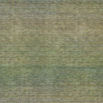 8' X 10' Fern Green Striped Washable Indoor Outdoor Area Rug