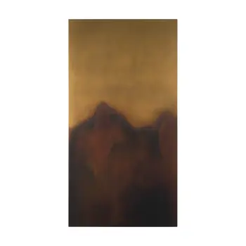 Rios Gold and Red Unframed Painting Wall Art