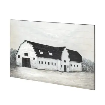 Sawmill Creek II Distressed Unframed Painting Wall Art