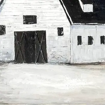 Sawmill Creek II Distressed Unframed Painting Wall Art