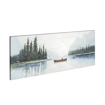 Solitude Hand Painted Distressed Unframed Wall Art