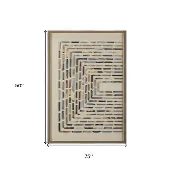 Stone Trails - Agate II Brown Framed Wall Art