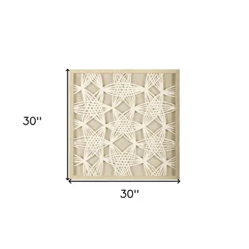 Folk Papercuts I Brown Framed Minimalistic Wall Art