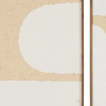 Set Of Three Encore Brown Framed Minimalistic Wall Art