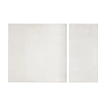 Set Of Two Pretty Mess White Framed Wall Art