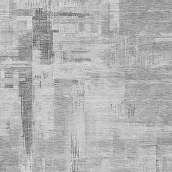 5' X 8' Gray And Off White Abstract Washable Indoor Outdoor Area Rug