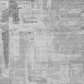 10' X 14' Gray And Off White Abstract Washable Indoor Outdoor Area Rug