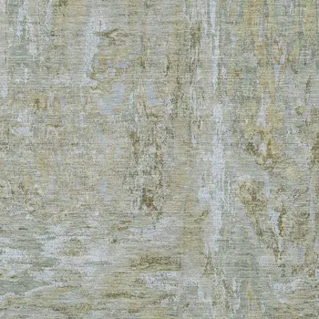 10' X 14' Khaki And Brown Abstract Washable Indoor Outdoor Area Rug