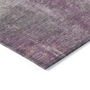 8' X 10' Lavender And Purple Abstract Washable Indoor Outdoor Area Rug