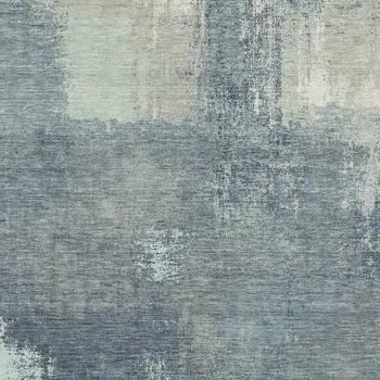 9' X 12' Sage And Green Abstract Washable Indoor Outdoor Area Rug