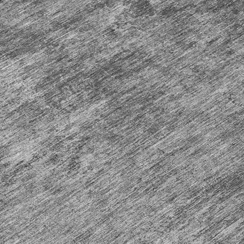 8' Gray And Smoky Black Round Abstract Washable Indoor Outdoor Area Rug