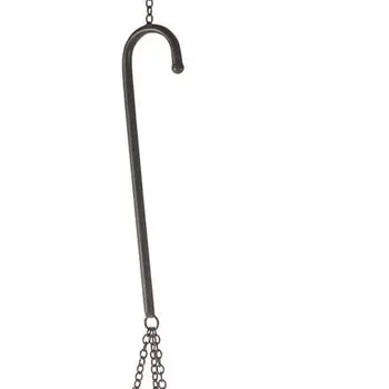 42" Black Distressed Woven Metal Lantern Candle Holder