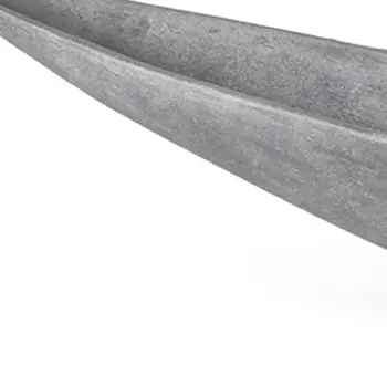 32" Gray Cast Aluminum Oval Centerpiece Bowl