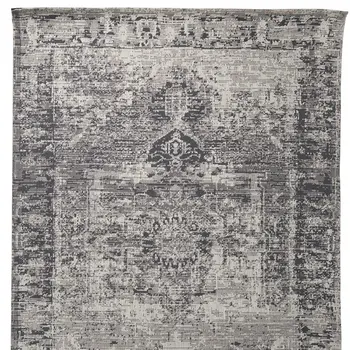 8' X 10' Gray And Beige Moroccan Hand Woven Area Rug