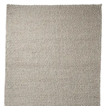 8' X 10' Taupe Berber Hand Woven Area Rug