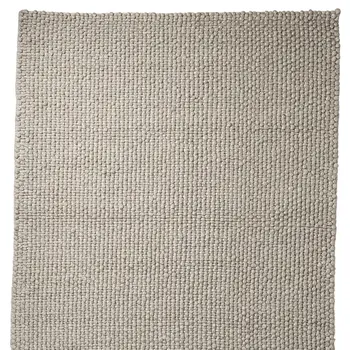 8' X 10' Beige Berber Hand Woven Area Rug