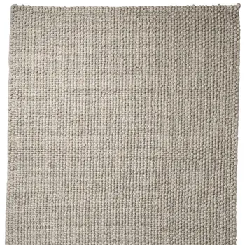 9' X 12' Beige Berber Hand Woven Area Rug