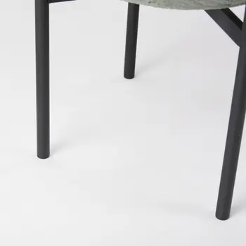 Set of Two Black Metal 20 Ounce Round Pot Planters