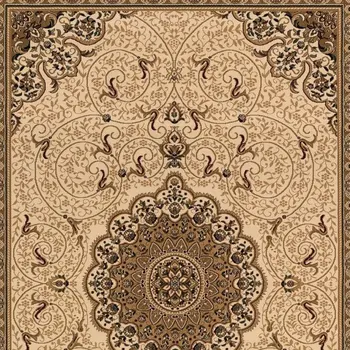 3' X 4' Tan And Brown Oriental Area Rug