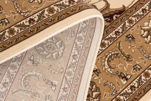 11' Beige And Brown Oriental Runner Rug