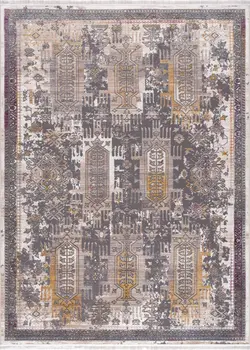 2' X 2' Gray Beige And Rust Southwestern Square Rug