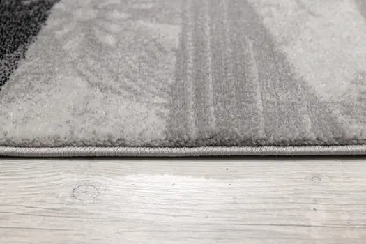 2' X 3' Gray And Black Floral Area Rug