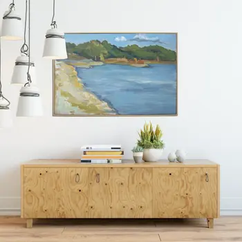 Inlet Beach Natural Floater Frame Wall Art