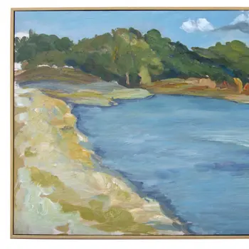 Inlet Beach Natural Floater Frame Wall Art