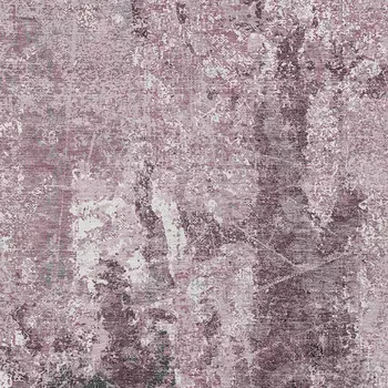 8' X 10' Pink And Mauve Abstract Washable Indoor Outdoor Area Rug