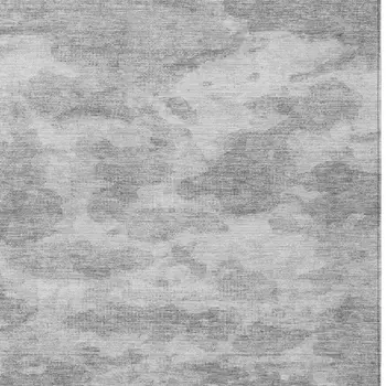 10' X 14' Silver And Gray Abstract Washable Indoor Outdoor Area Rug